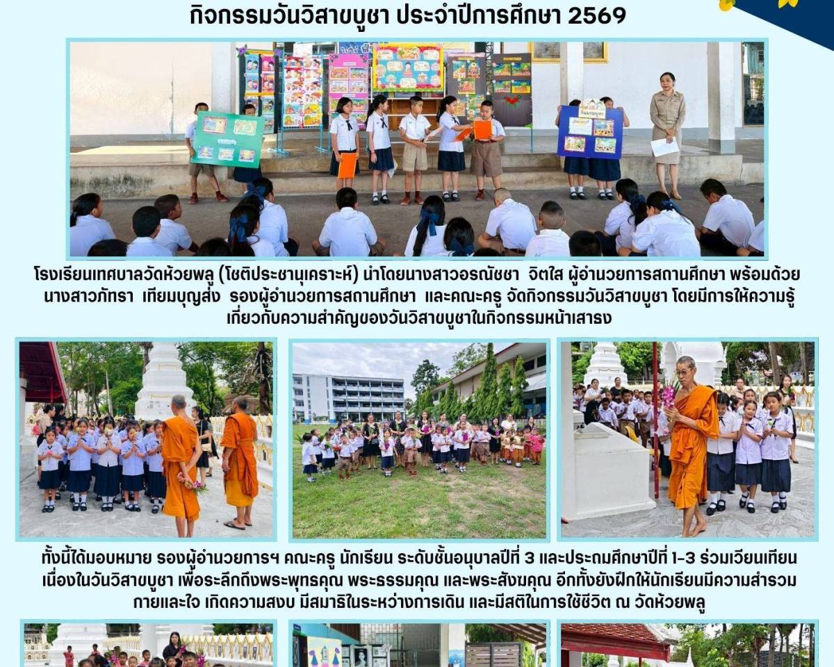 กิจกรรมวันวิสาขบูชา ประจำปี 2569